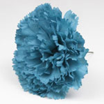 Flamenco Artificial Carnations. Sevilla Model. Peacock Blue 4.132€ #5041916109AZ41